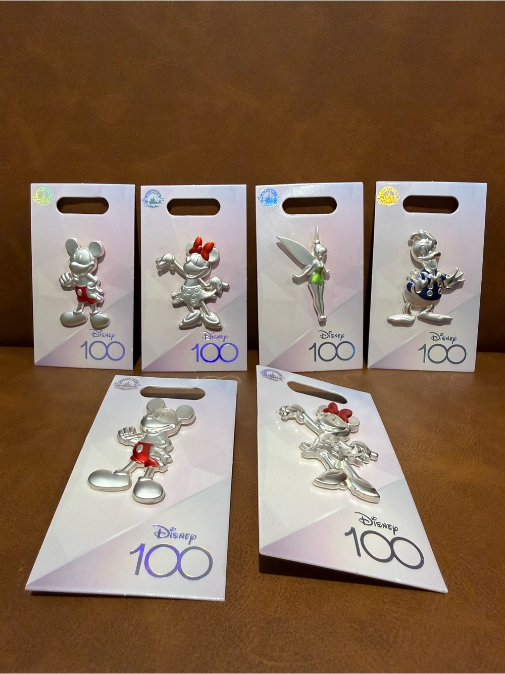 2022 Disney 100 Platinum Characters Collection Pin Lot